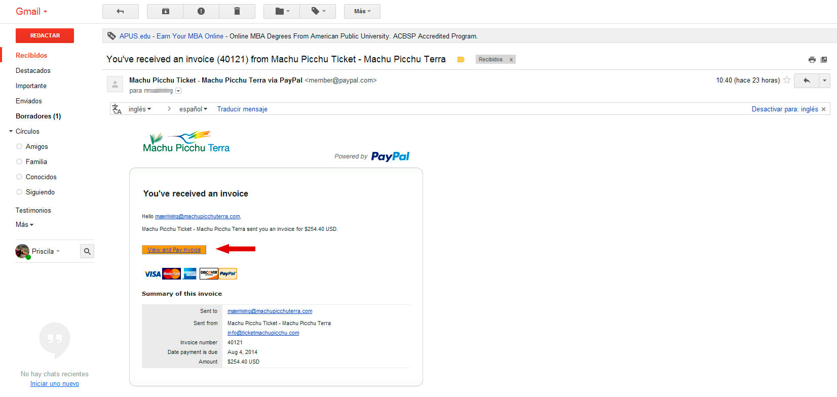 invoice paypal