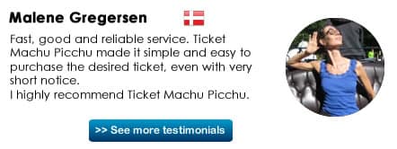 Testimonio Boleto Machu Picchu