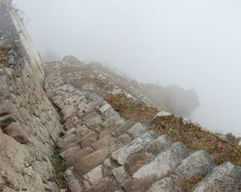 Huayna Picchu Die Treppe des Todes